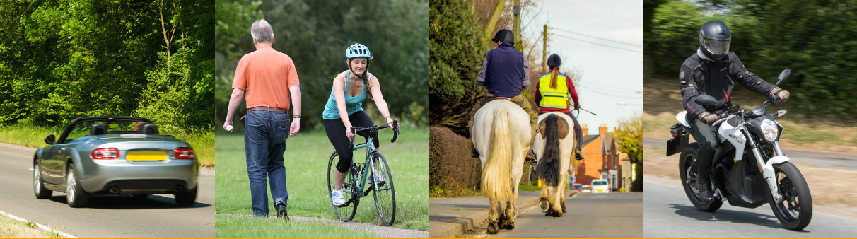 Pedestrian and cyclist